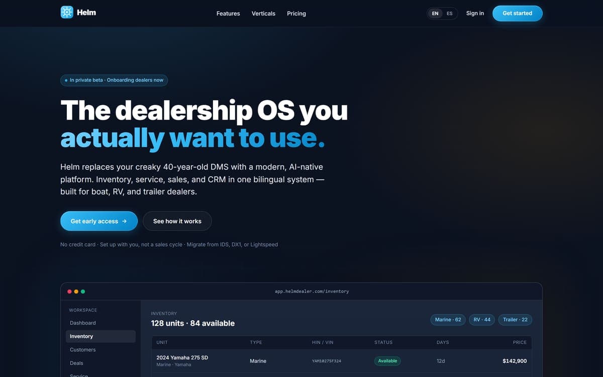 Helm website