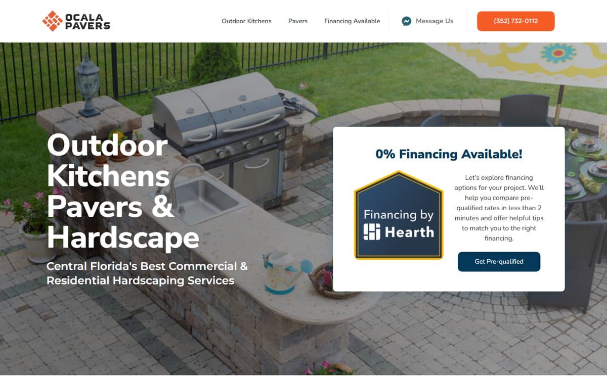 Ocala Pavers website